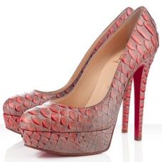 Pantofi cu platformă Christian Louboutin Bianca 140mm, roșu mandarin Pantofi cu platformă Christian Louboutin Bianca 140mm, roșu mandarin