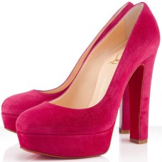 Pantofi cu platformă Christian Louboutin Bianca 140mm Rose Paris