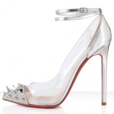 Pantofi Christian Louboutin Pivichic 120mm argintii Pantofi Christian Louboutin Pivichic 120mm argintii