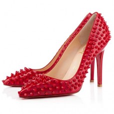 Pantofi Christian Louboutin Pigalle Spikes 100mm Rose Paris Pantofi Christian Louboutin Pigalle Spikes 100mm Rose Paris