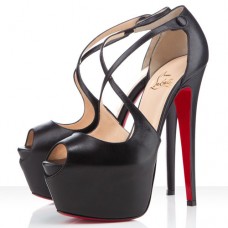 Sandale Christian Louboutin Exagona 160mm negre Sandale Christian Louboutin Exagona 160mm negre
