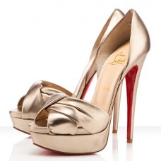 Sandale Christian Louboutin Volpi 140mm Platine Sandale Christian Louboutin Volpi 140mm Platine