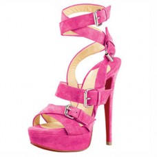 Sandale Christian Louboutin Toutenkaboucle 140mm Rose Matador Sandale Christian Louboutin Toutenkaboucle 140mm Rose Matador