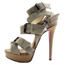 Sandale Christian Louboutin Toutenkaboucle 140mm Taupe