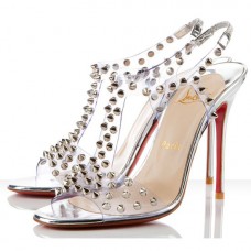 Sandale Christian Louboutin J-Lissimo 100mm argintii Sandale Christian Louboutin J-Lissimo 100mm argintii