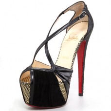 Sandale Christian Louboutin Divinoche 160mm negre Sandale Christian Louboutin Divinoche 160mm negre