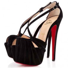 Sandale Christian Louboutin Divinoche 160mm negre