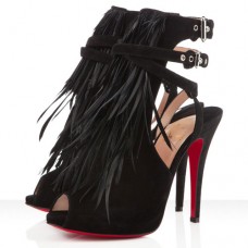 Sandale Christian Louboutin Single Ita 120mm Negre Sandale Christian Louboutin Single Ita 120mm Negre