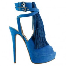 Sandale Christian Louboutin Change of the Guard 140mm albastre