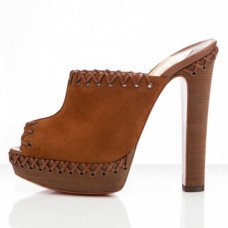 Sandale Christian Louboutin Sablina 140mm maro