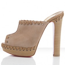 Sandale Christian Louboutin Sablina 140mm, culoare taupe Sandale Christian Louboutin Sablina 140mm, culoare taupe