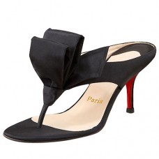 Sandale Christian Louboutin Tulp Thong 80mm negre Sandale Christian Louboutin Tulp Thong 80mm negre