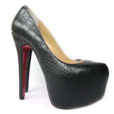 Pantofi cu platformă Christian Louboutin Daffodile 160mm, negri