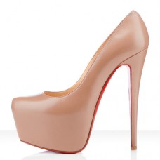 Pantofi cu platformă Christian Louboutin Daffodile 160mm bej