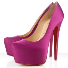 Pantofi Christian Louboutin Daffodile cu platformă Rose Matador 160mm