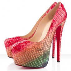 Pantofi Christian Louboutin Daffodile 160mm cu platformă, multicolori