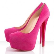 Pantofi Christian Louboutin Daffodile cu platformă Rose Matador 160mm