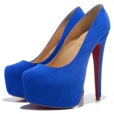 Pantofi cu platformă Christian Louboutin Daffodile 160mm, albaștri Pantofi cu platformă Christian Louboutin Daffodile 160mm, albaștri