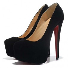 Pantofi cu platformă Christian Louboutin Daffodile 160mm, negri