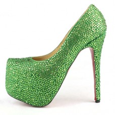 Pantofi cu platformă Christian Louboutin Daffodile 160mm, verzi Pantofi cu platformă Christian Louboutin Daffodile 160mm, verzi
