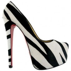 Pantofi Christian Louboutin Daffodile 160mm cu platformă Zebra