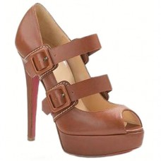 Pantofi Christian Louboutin Bikiki 140mm Mary Jane, maro Pantofi Christian Louboutin Bikiki 140mm Mary Jane, maro