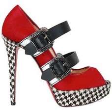 Pantofi Christian Louboutin Bikiki 140mm Mary Jane, roșii Pantofi Christian Louboutin Bikiki 140mm Mary Jane, roșii