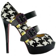 Pantofi Christian Louboutin Bikiki 140mm Mary Jane, negri Pantofi Christian Louboutin Bikiki 140mm Mary Jane, negri