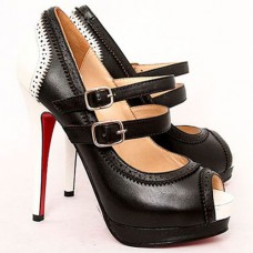 Pantofi Christian Louboutin Luly 140mm Mary Jane, negri Pantofi Christian Louboutin Luly 140mm Mary Jane, negri
