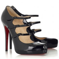 Pantofi Christian Louboutin Dillian 120mm Mary Jane, negri Pantofi Christian Louboutin Dillian 120mm Mary Jane, negri