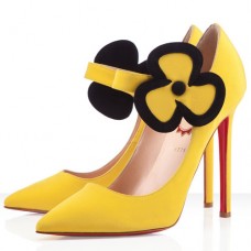 Pantofi Christian Louboutin Pensee 120mm Mary Jane, model Canari Pantofi Christian Louboutin Pensee 120mm Mary Jane, model Canari