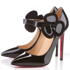 Pantofi Christian Louboutin Pensee Mary Jane 120mm Negri Pantofi Christian Louboutin Pensee Mary Jane 120mm Negri