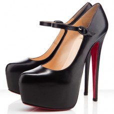 Pantofi Christian Louboutin Lady Daf 160mm Mary Jane, negri