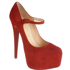 Pantofi Christian Louboutin Lady Daf 160mm Mary Jane, roșii Pantofi Christian Louboutin Lady Daf 160mm Mary Jane, roșii