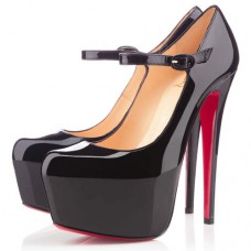 Pantofi Christian Louboutin Lady Daf 160mm Mary Jane, negri