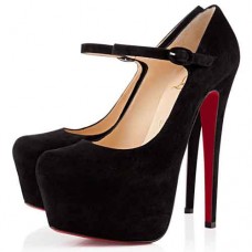 Pantofi Christian Louboutin Lady Daf 160mm Mary Jane, negri