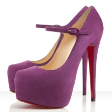 Pantofi Christian Louboutin Lady Daf 160mm Mary Jane, Parme