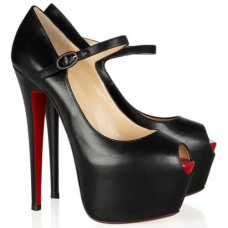 Pantofi Christian Louboutin Lady Highness Mary Jane 160mm Negri Pantofi Christian Louboutin Lady Highness Mary Jane 160mm Negri