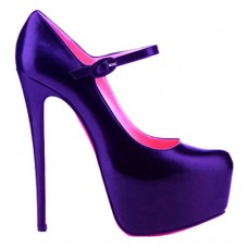 Pantofi Christian Louboutin Lady Daf 160mm Mary Jane, Parme