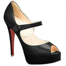 Pantofi Christian Louboutin Mary Jane No Barre 140mm, negri Pantofi Christian Louboutin Mary Jane No Barre 140mm, negri