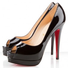 Christian Louboutin Altadama 140mm Peep Toe Pumps Black