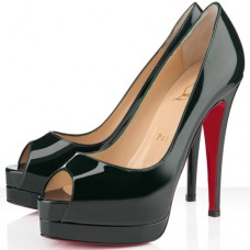 Pantofi Christian Louboutin Altadama 140mm cu vârf deschis, verzi