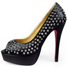 Christian Louboutin Arielle 120mm Peep Toe Pumps Black Christian Louboutin Arielle 120mm Peep Toe Pumps Black