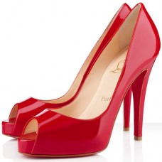 Pantofi cu toc înalt Christian Louboutin Very Prive 120mm, roșii