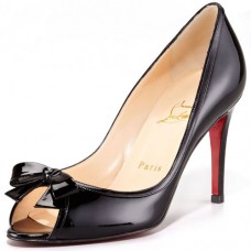 Pantofi Christian Louboutin Milady 80mm cu vârf deschis, negri