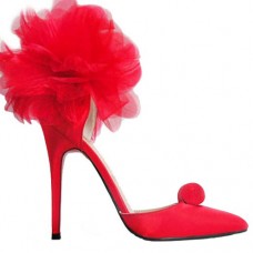 Pantofi Christian Louboutin Eugenie 120mm pentru ocazii speciale, roșii Pantofi Christian Louboutin Eugenie 120mm pentru ocazii speciale, roșii