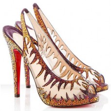 Pantofi Christian Louboutin Maralena 140mm pentru ocazii speciale Flame Pantofi Christian Louboutin Maralena 140mm pentru ocazii speciale Flame