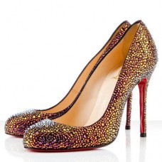 Pantofi Christian Louboutin Fifi Strass 100mm pentru ocazii speciale, Vulcan Pantofi Christian Louboutin Fifi Strass 100mm pentru ocazii speciale, Vulcan