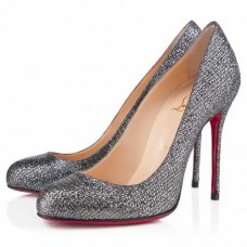 Pantofi Christian Louboutin Fifi Strass 100mm gri Pantofi Christian Louboutin Fifi Strass 100mm gri