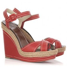 Pantofi cu platformă Christian Louboutin Almeria 120mm roșii